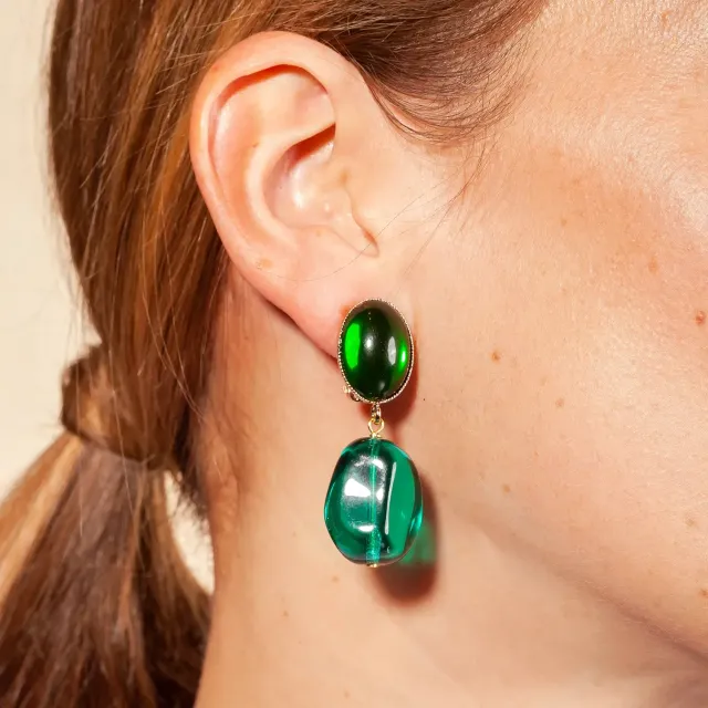 Philippe Ferrandis Baléares Pop boucles clips dorées 2,2 cm