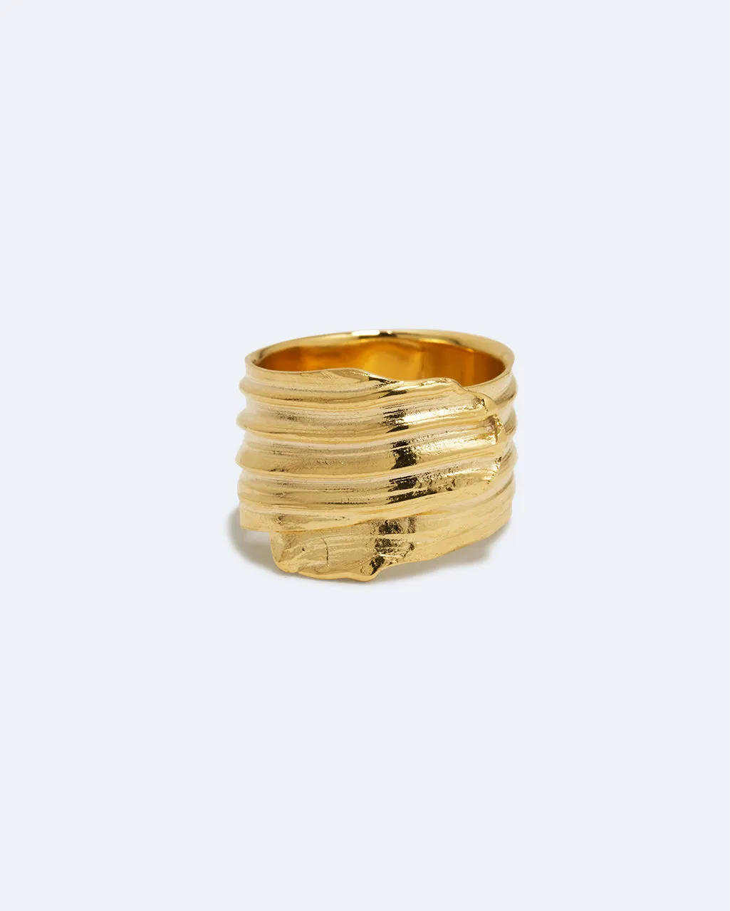 Completedworks Destiny's Tributaries bague plaqué or taille L