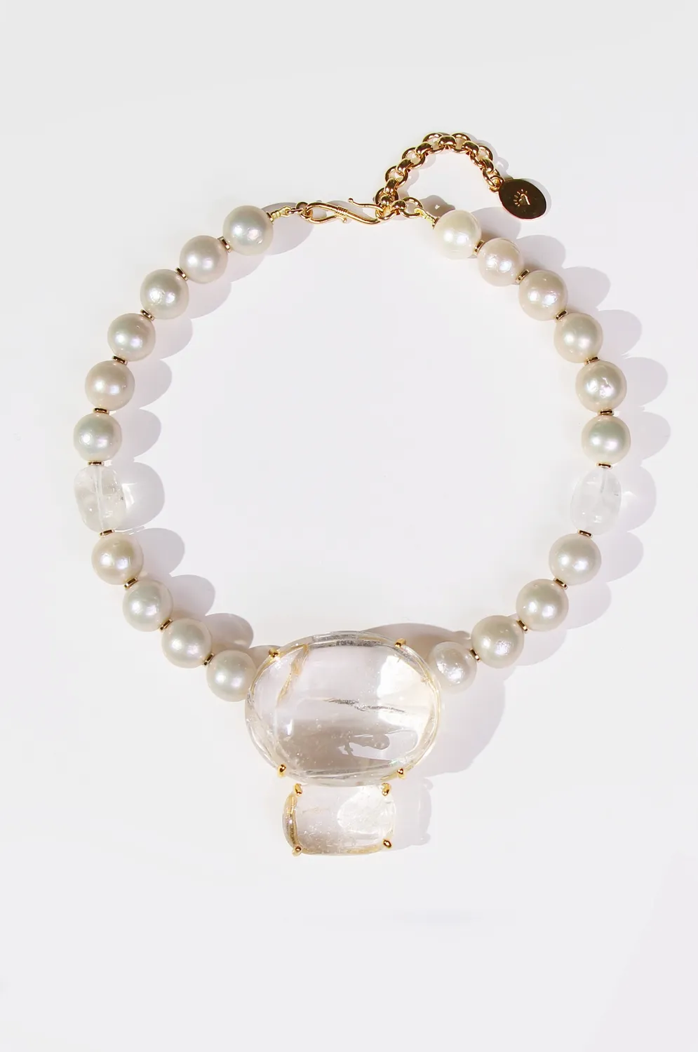 Philippe Ferrandis collier pièce unique cristal perles