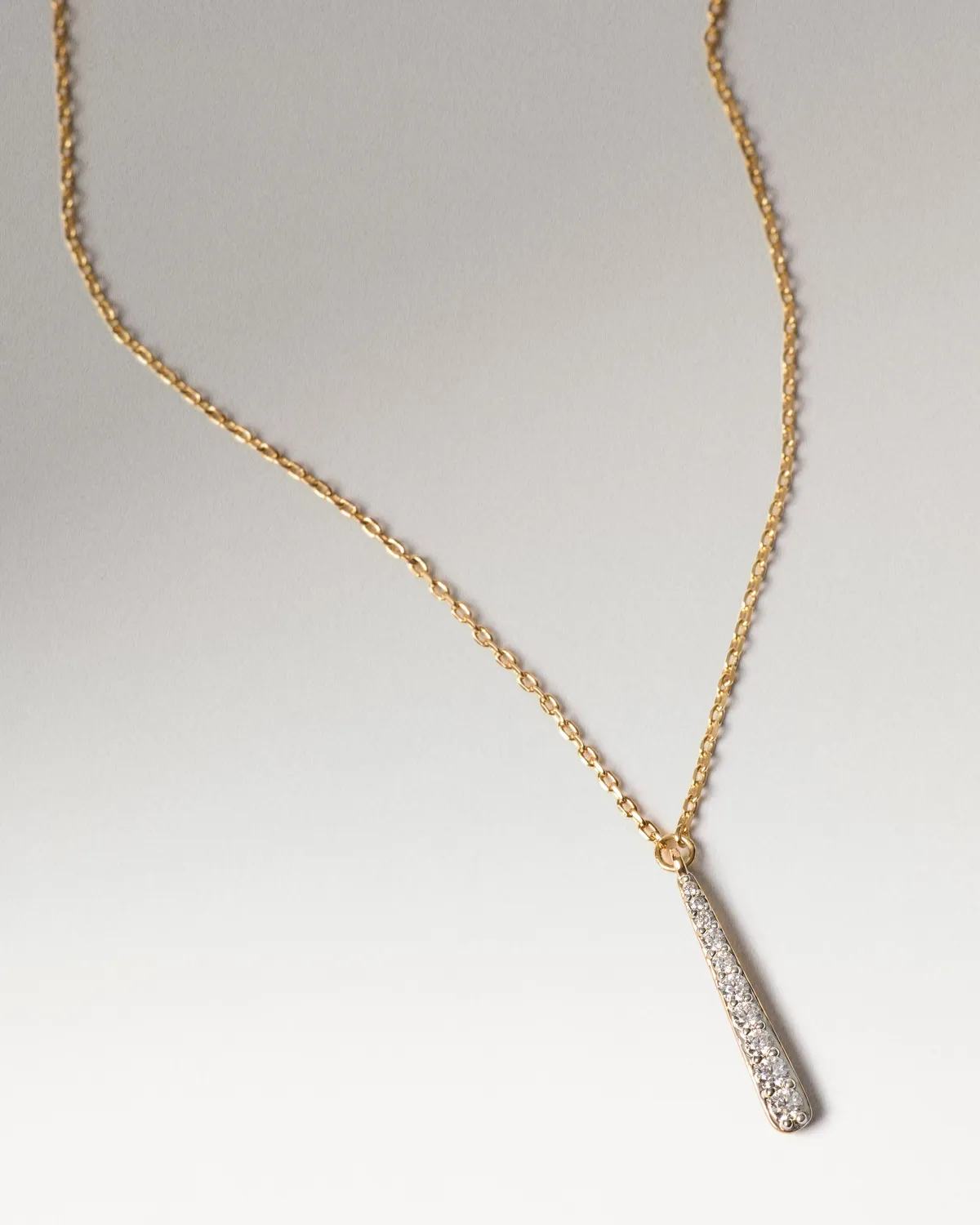 PDPAOLA Olga collier plaqué or zirconia 40-50 cm