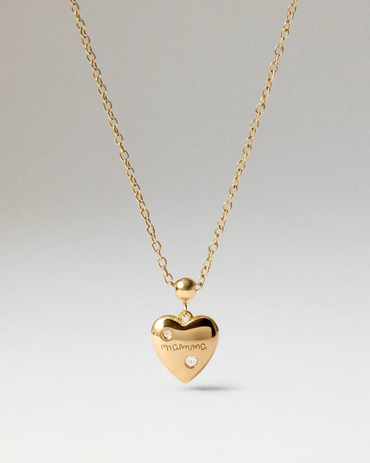PDPAOLA Forever Mamma charm doré zircone blanche