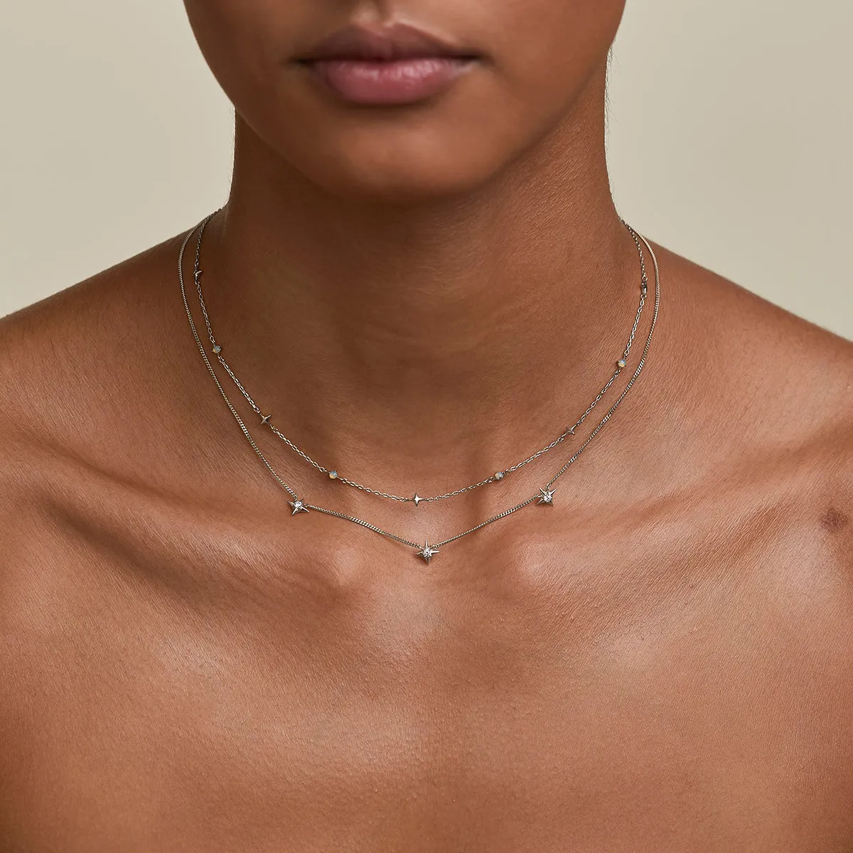 Astrid & Miyu set colliers Cosmic Opal opale argent