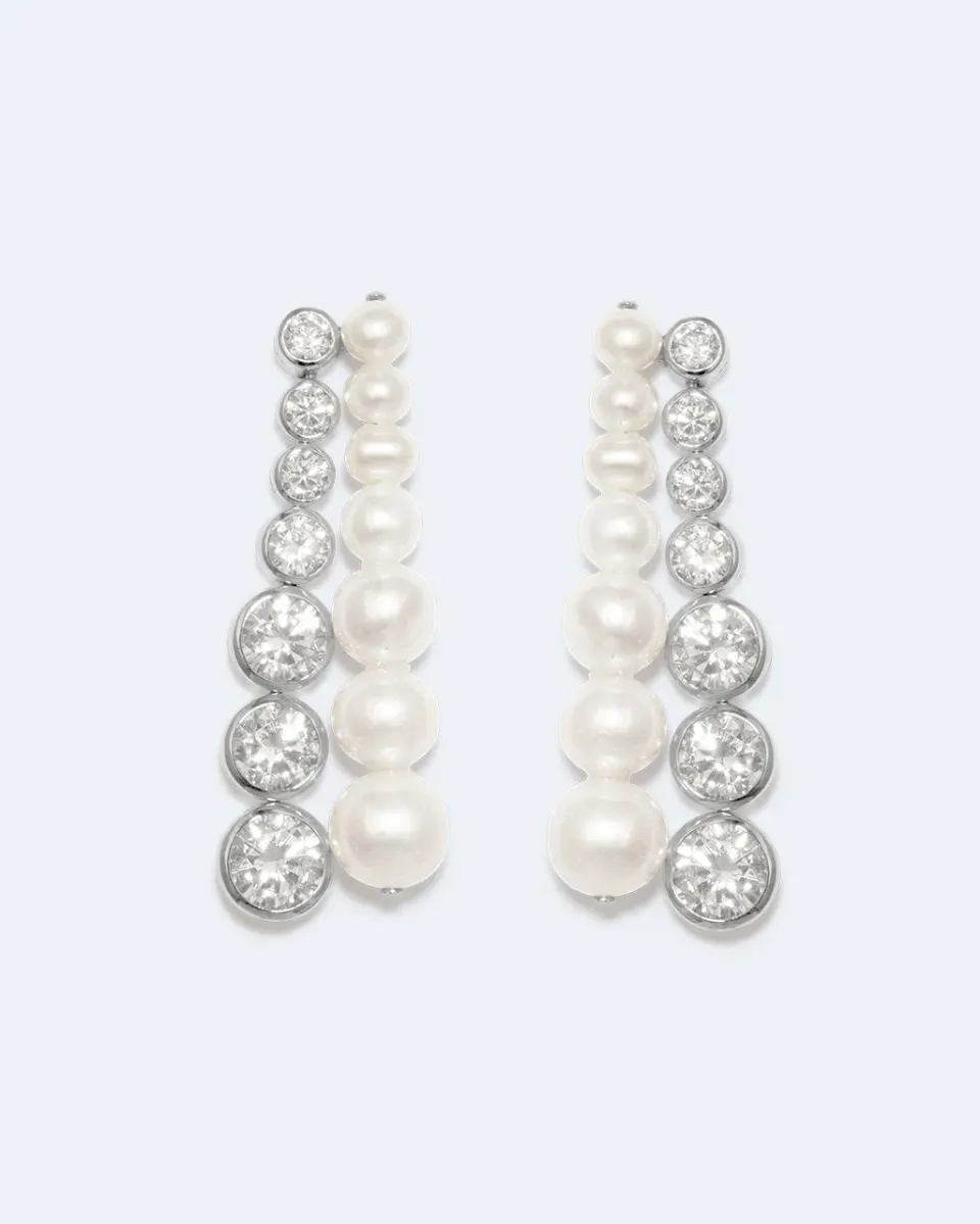 Completedworks The Mirage boucles d'oreilles perles zirconia