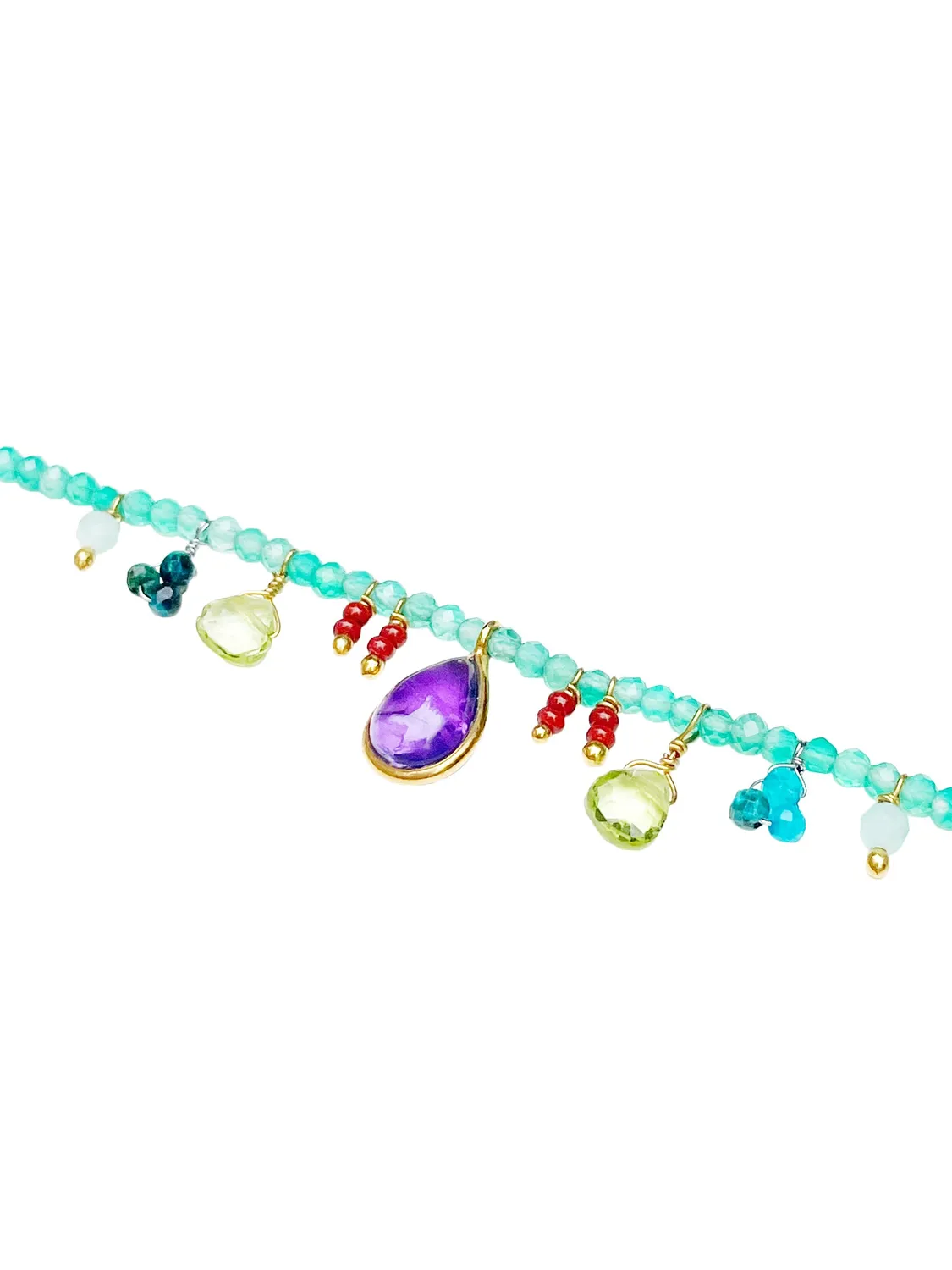 Le Fourbi de Capucine FDC163 bracelet double améthyste 17,5cm