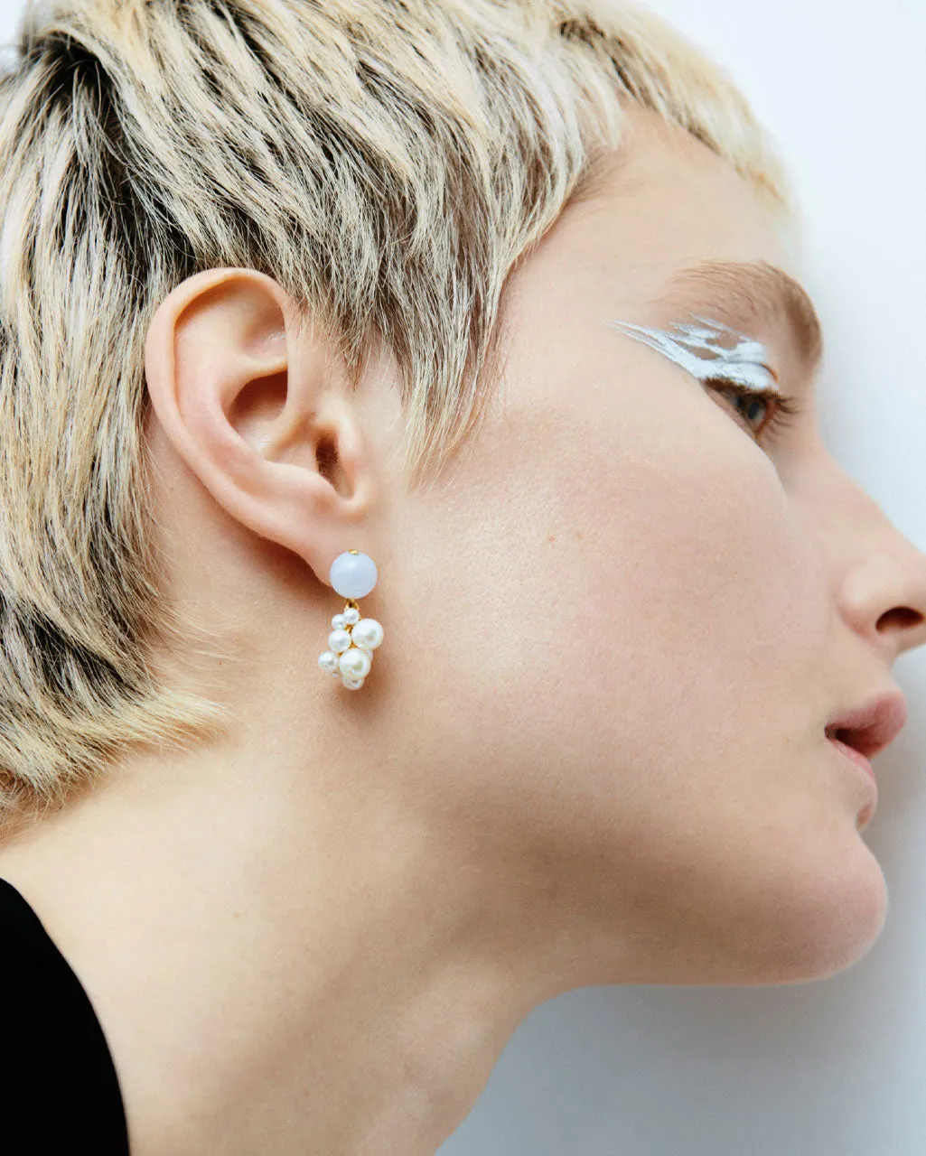 Completedworks Till The Stars Wane boucles perle vermeil