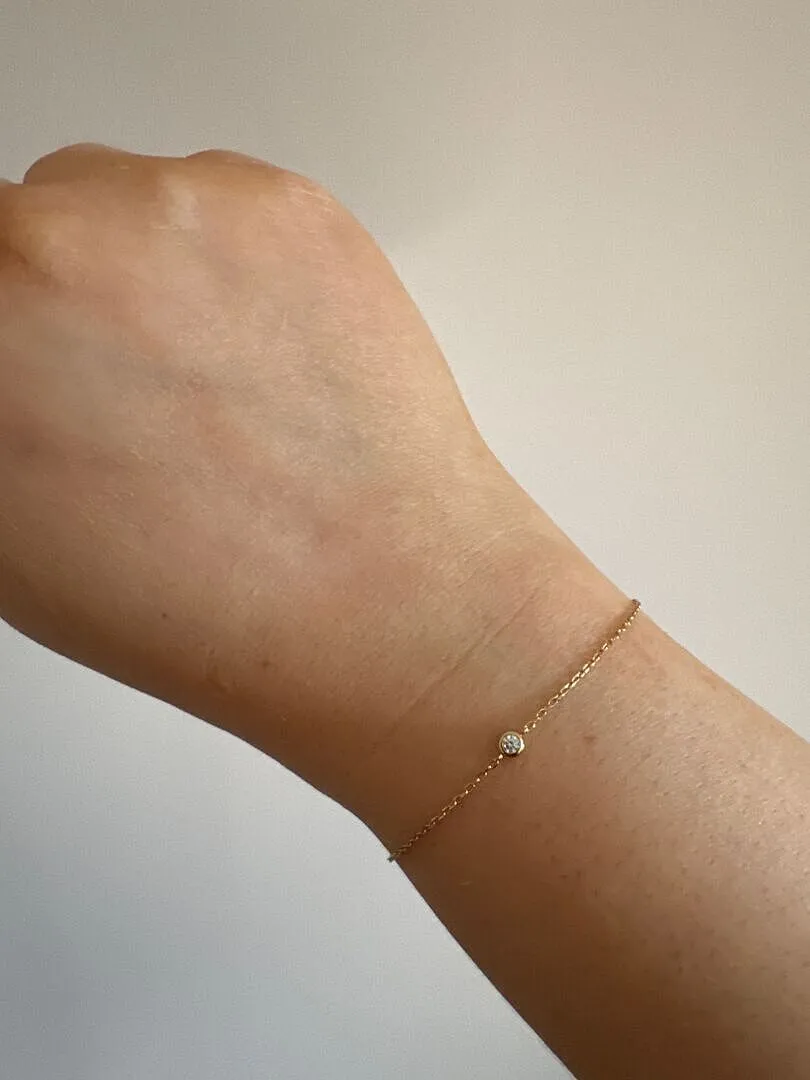 Astrid & Miyu Essential Crystal bracelet breloque doré