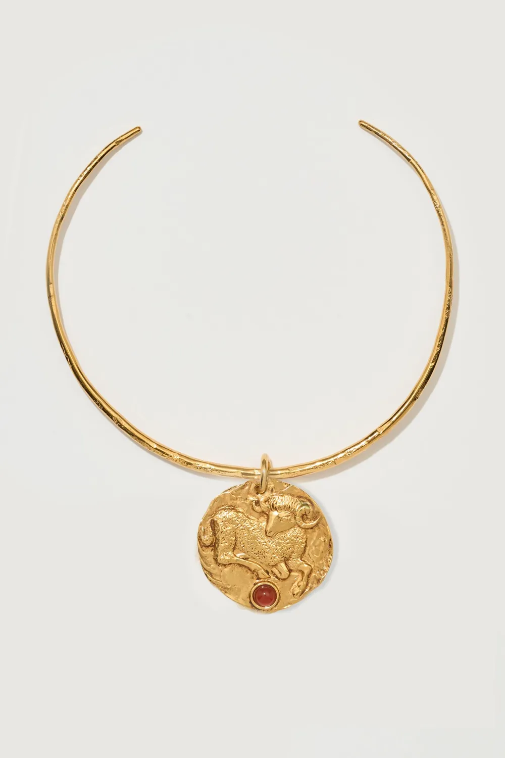Philippe Ferrandis Astrochic collier torque médaille zodiaque