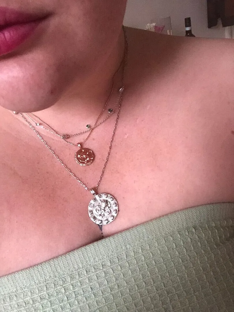 Astrid & Miyu Bold Zodiac Aquarius collier argent Verseau