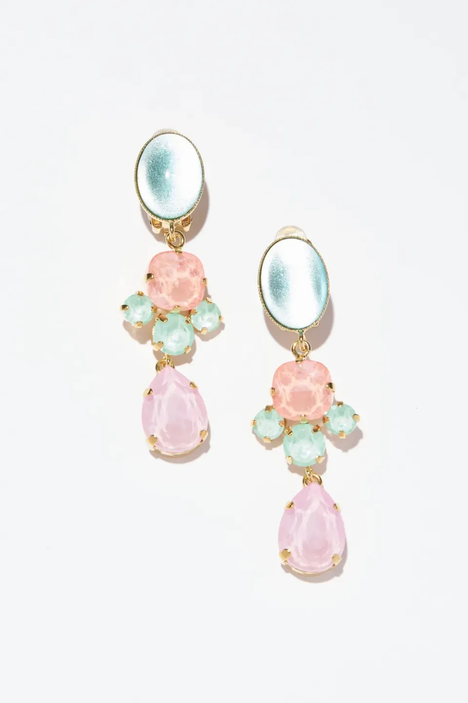 Philippe Ferrandis Sorbet boucles d’oreilles clips longues