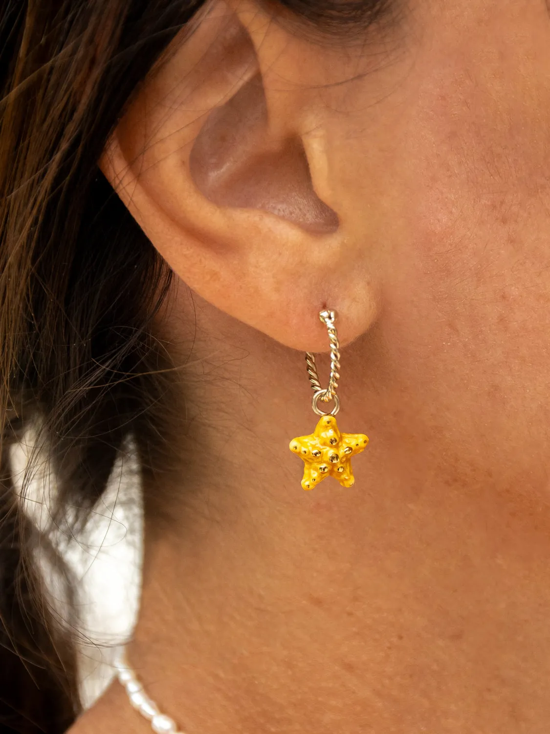 Nach Bijoux Étoile de mer mini créole jaune unité