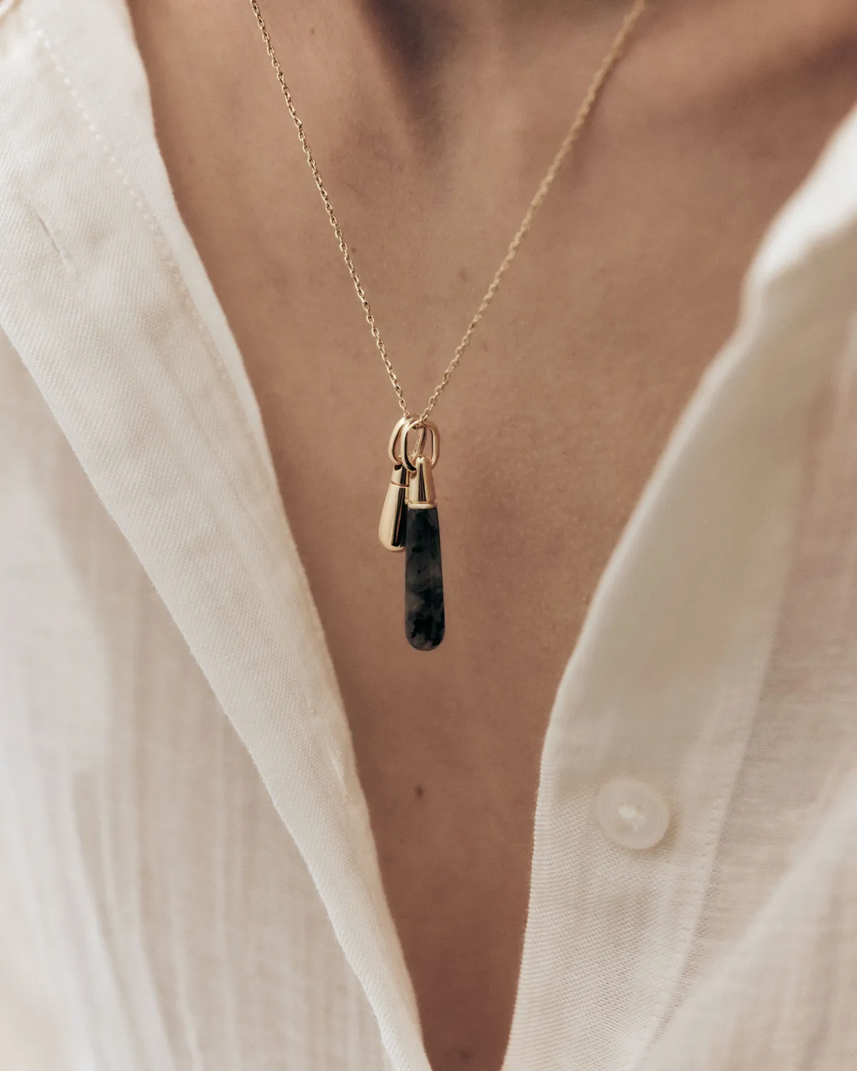PDPAOLA Drop pendentif doré 22 mm