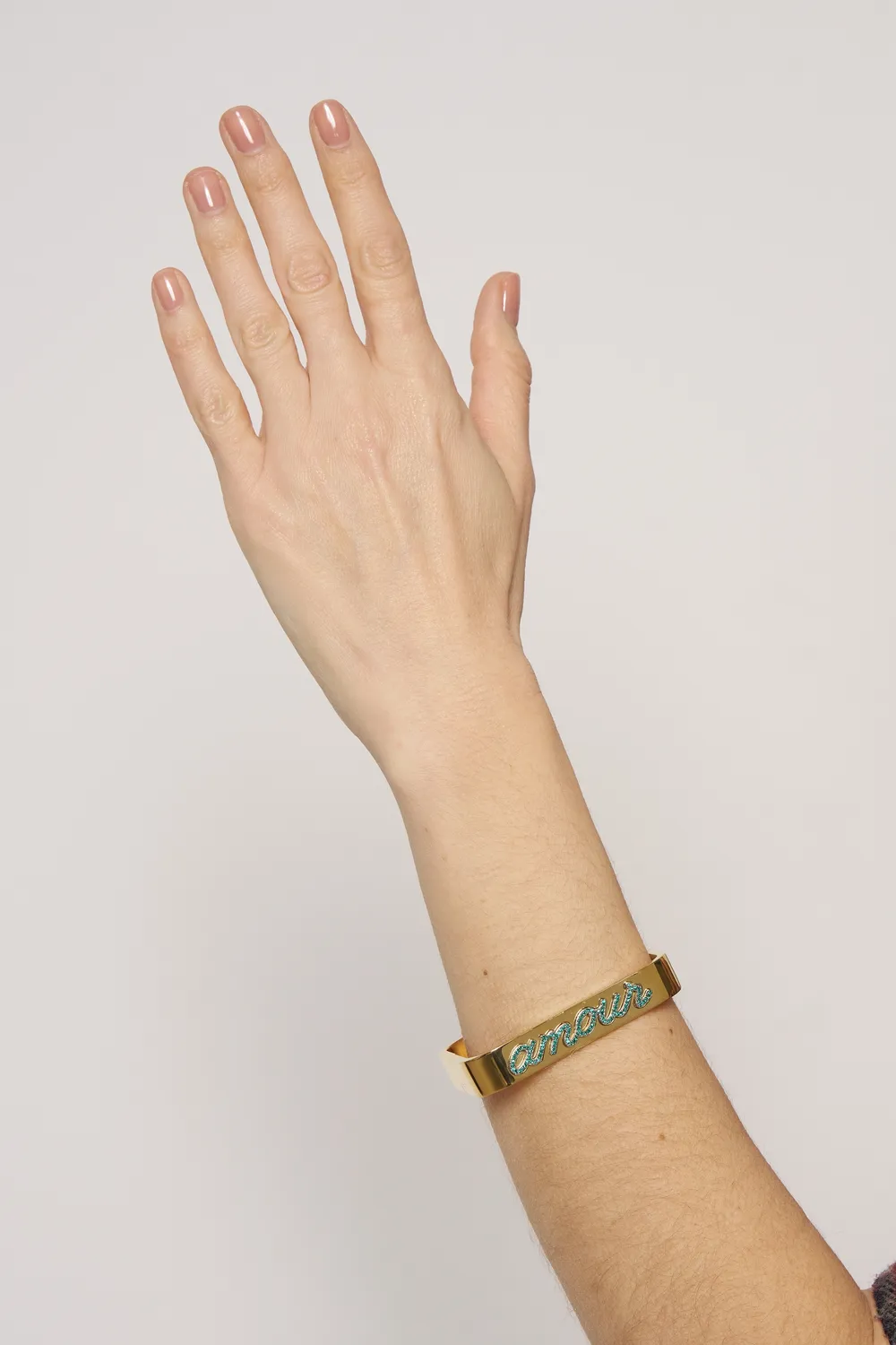 Philippe Ferrandis Amour bracelet jonc coloré doré