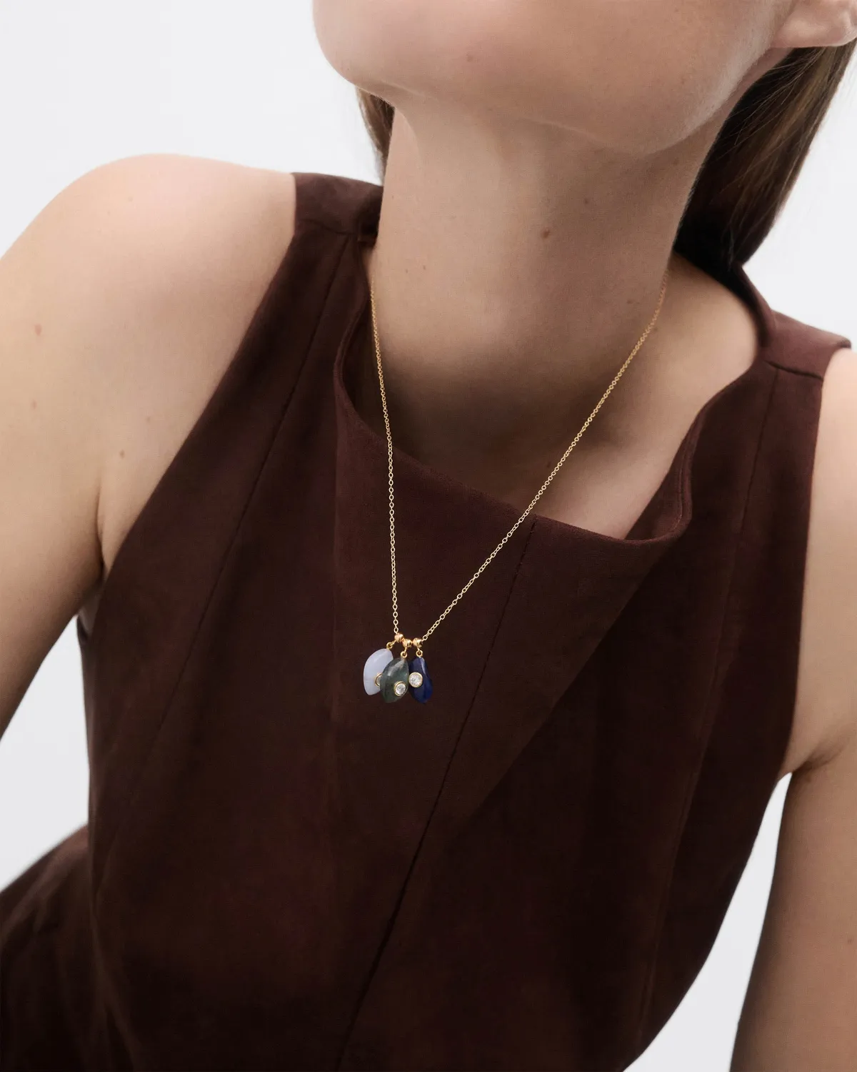 PDPAOLA Protection charm labradorite doré