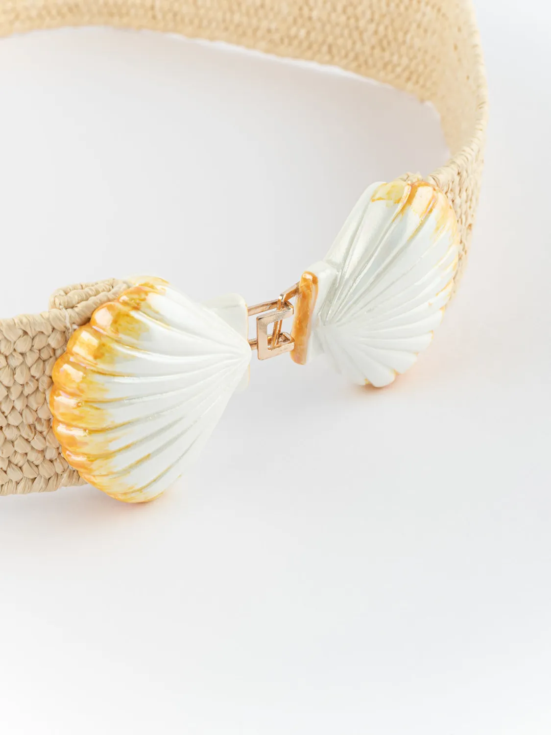 Nach Bijoux Poésie ceinture élastique raphia 4 cm