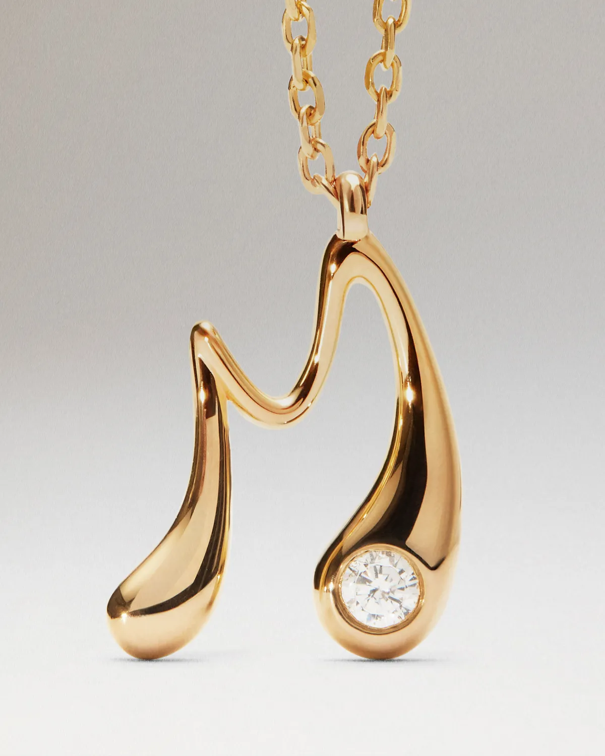 PDPAOLA M Initial collier pendentif or 40-50 cm