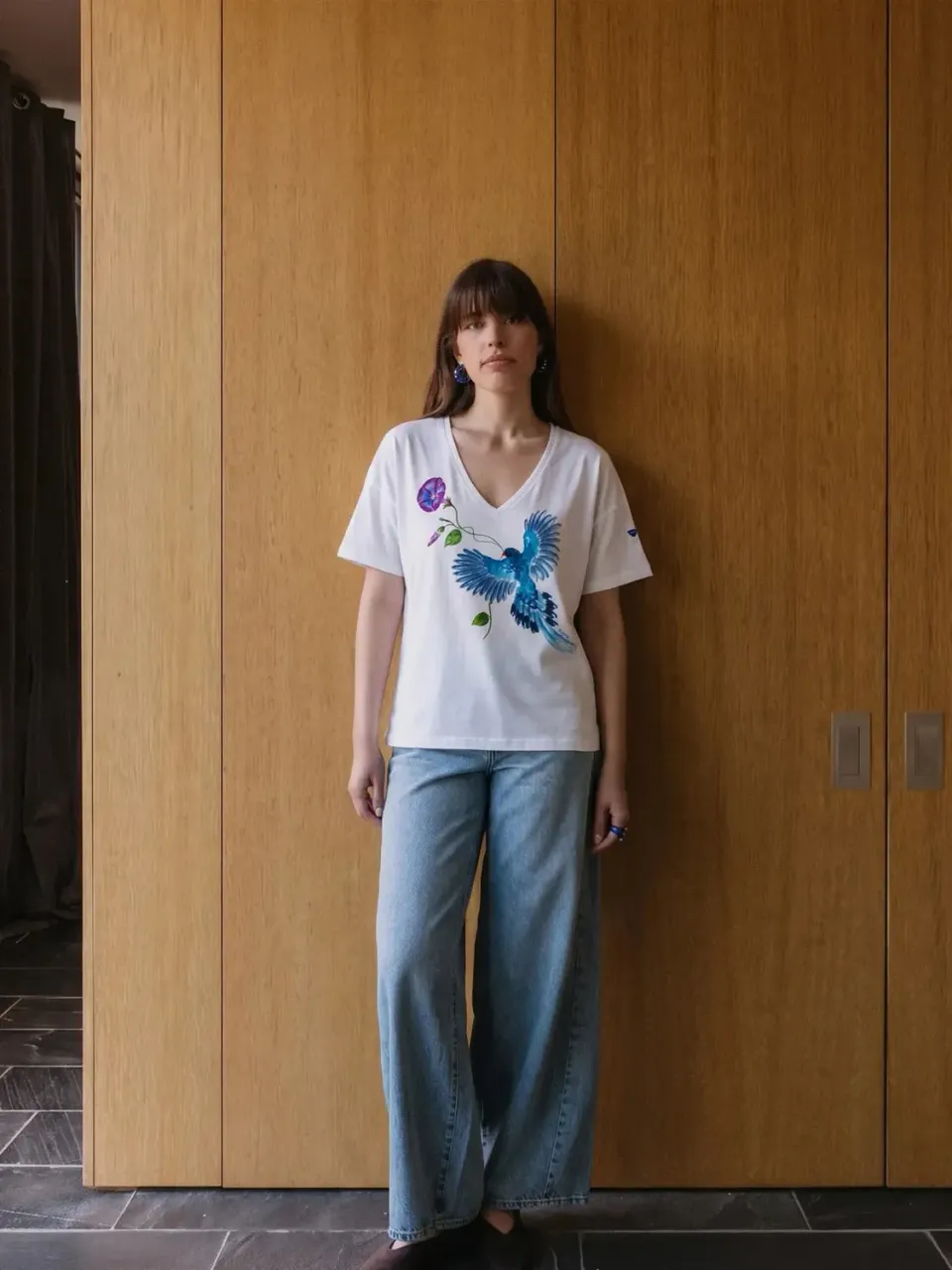 Nach Bijoux Valentin t-shirt pie bleue Taïwan S-XL