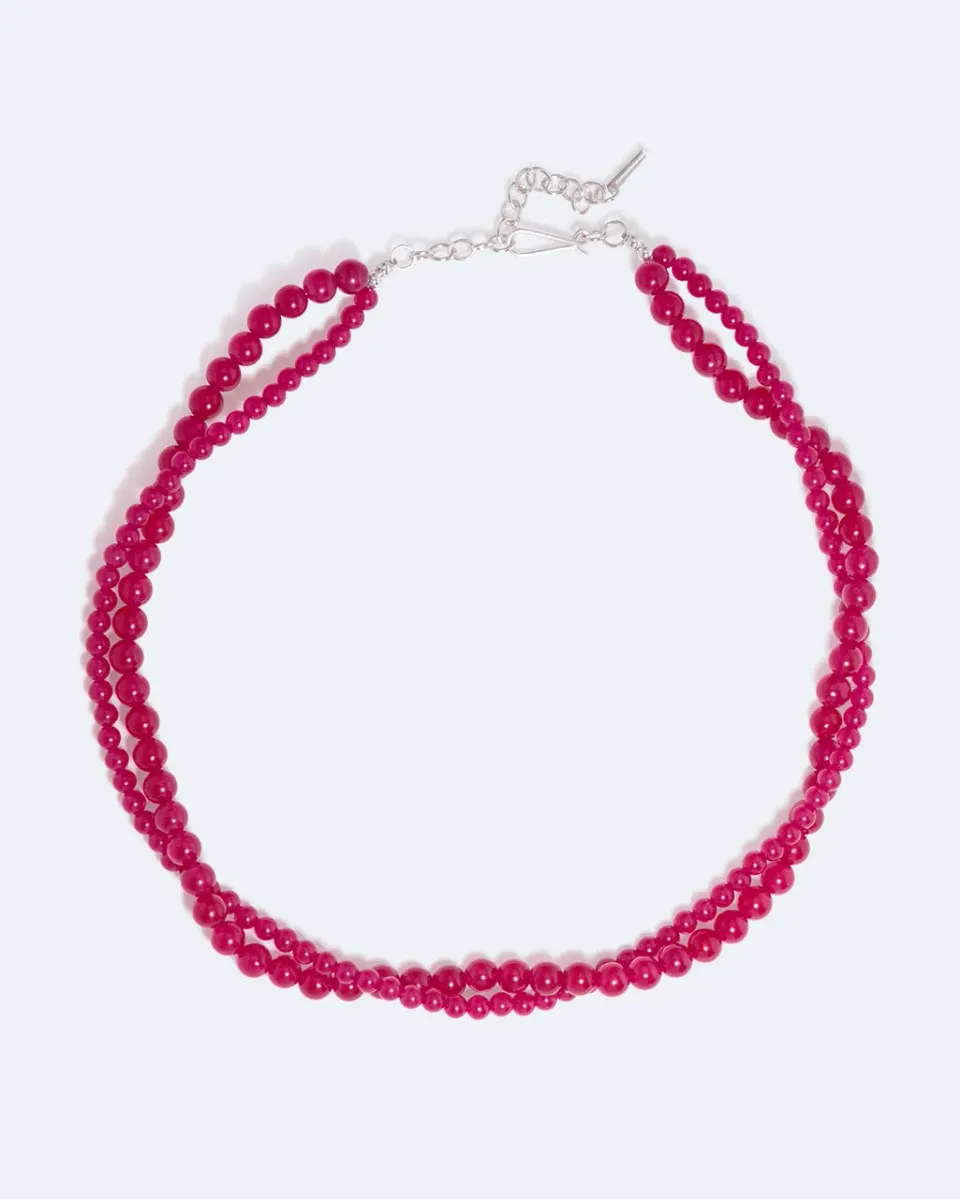 Completedworks Sequence collier calcédoine argent recyclé