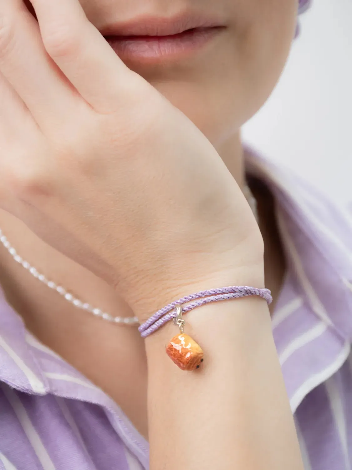Nach Bijoux chocolatine charm's porcelaine sans nickel