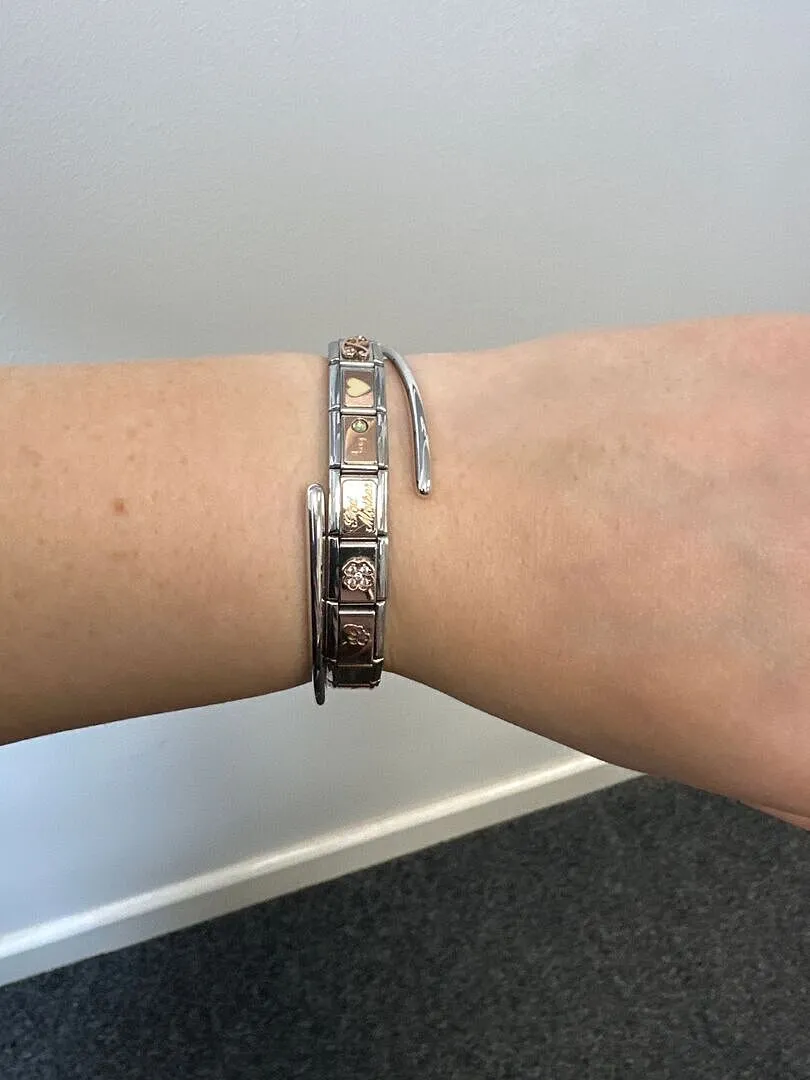 Astrid & Miyu Twist Cuff bracelet argenté