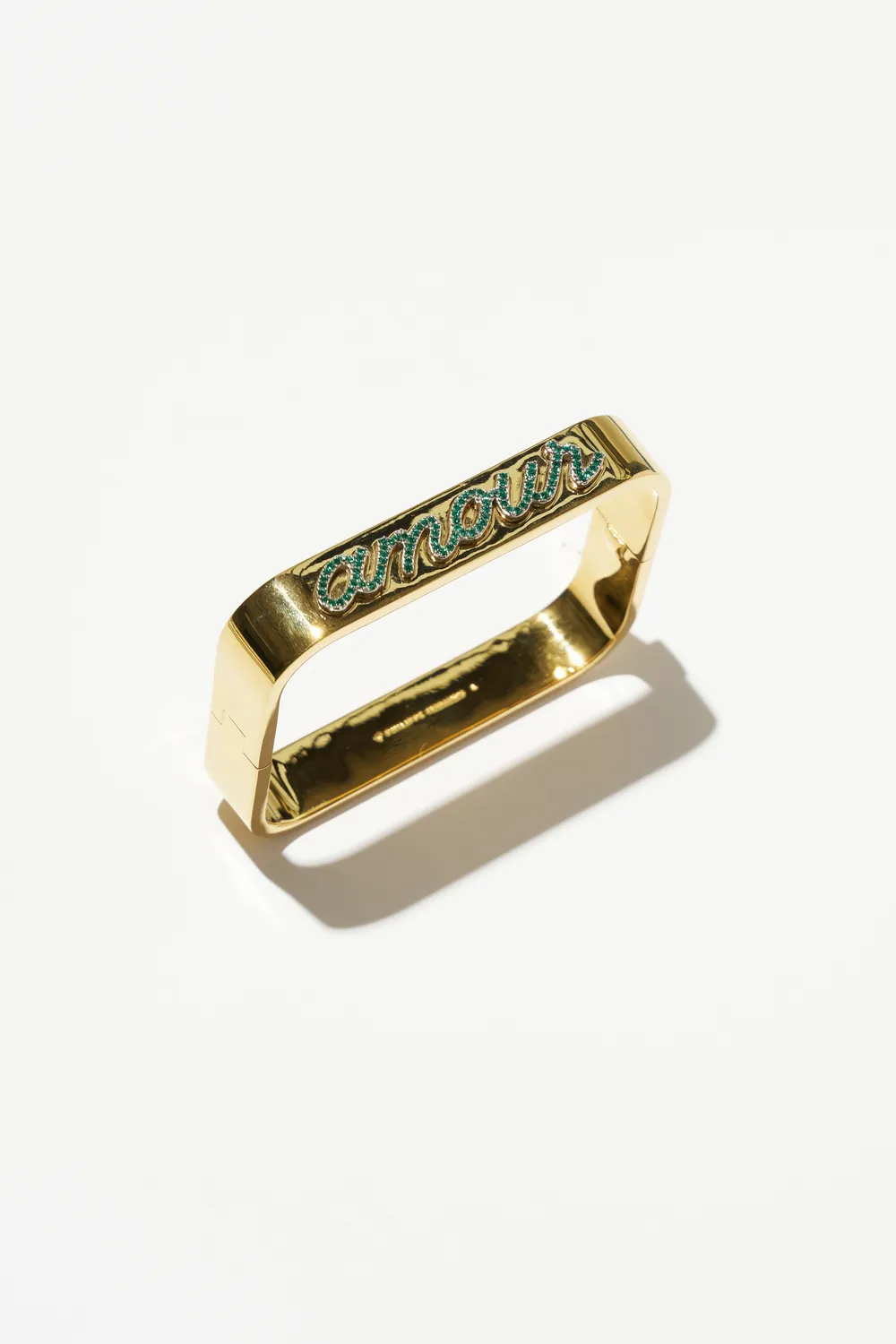 Philippe Ferrandis Amour bracelet jonc coloré doré