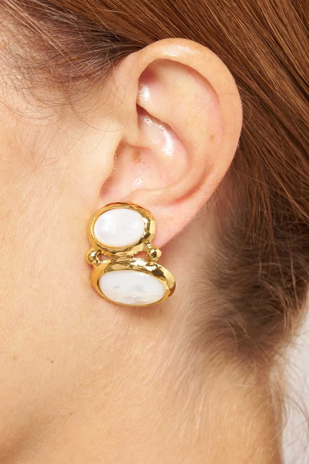 Philippe Ferrandis New Gems boucles d’oreilles clips cabochon