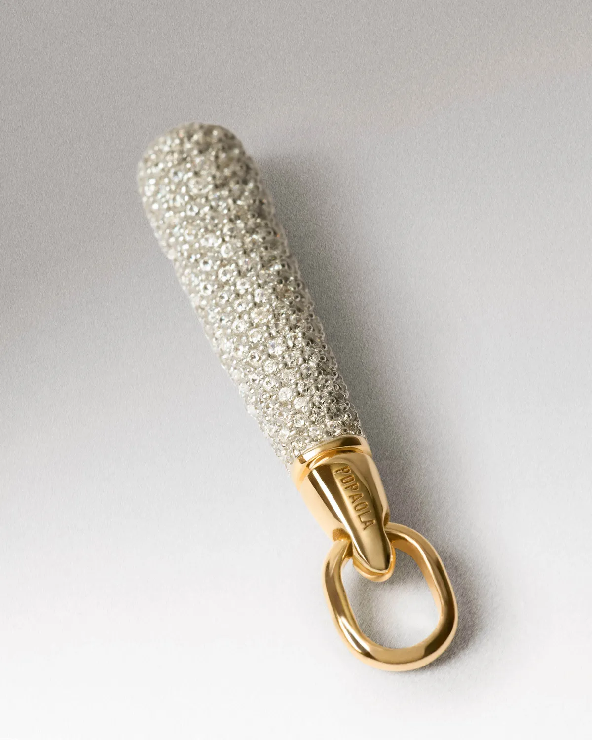 PDPAOLA Icons Pavé Large Drop pendentif doré