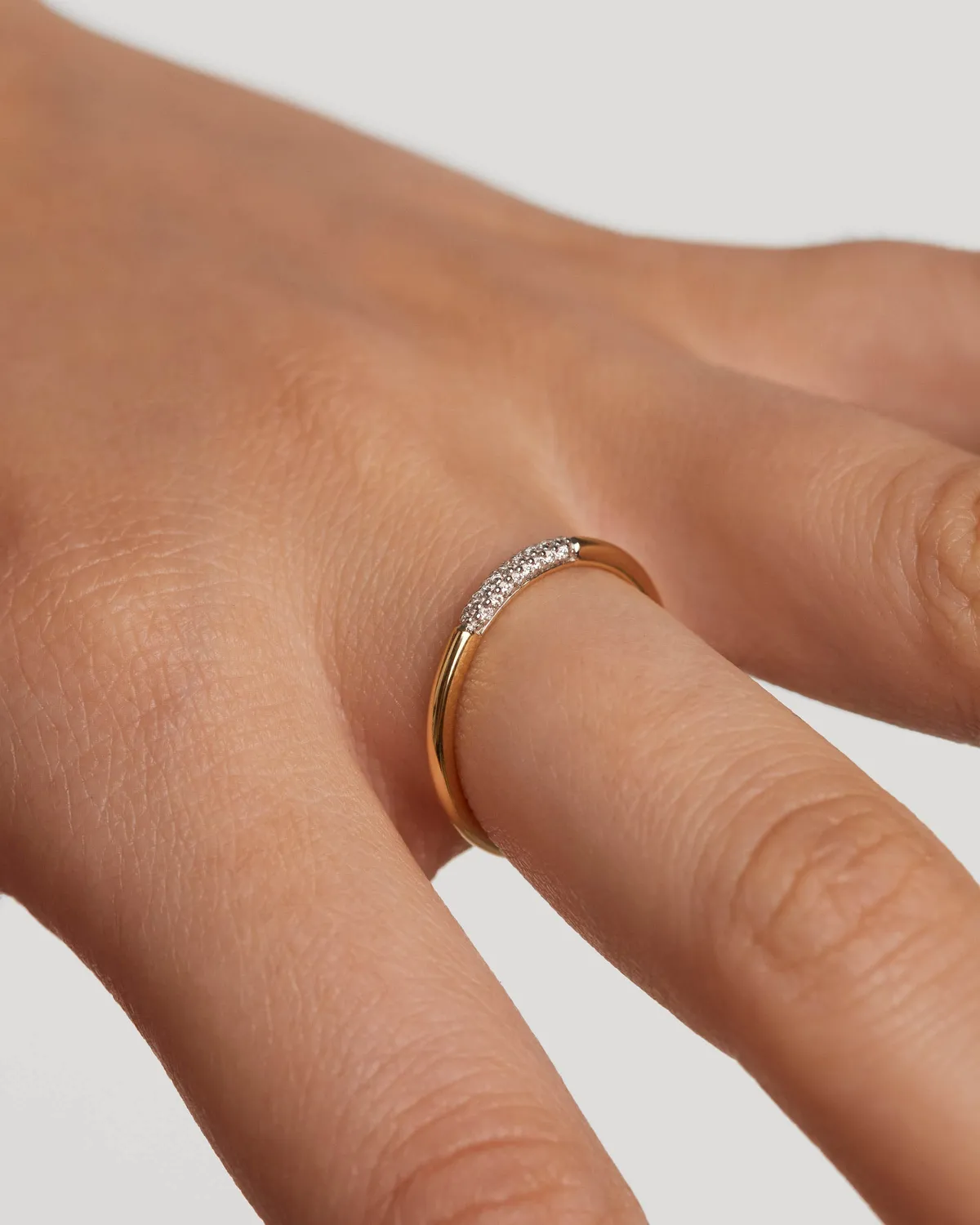 PDPAOLA Nora bague or diamants 0,11 ct