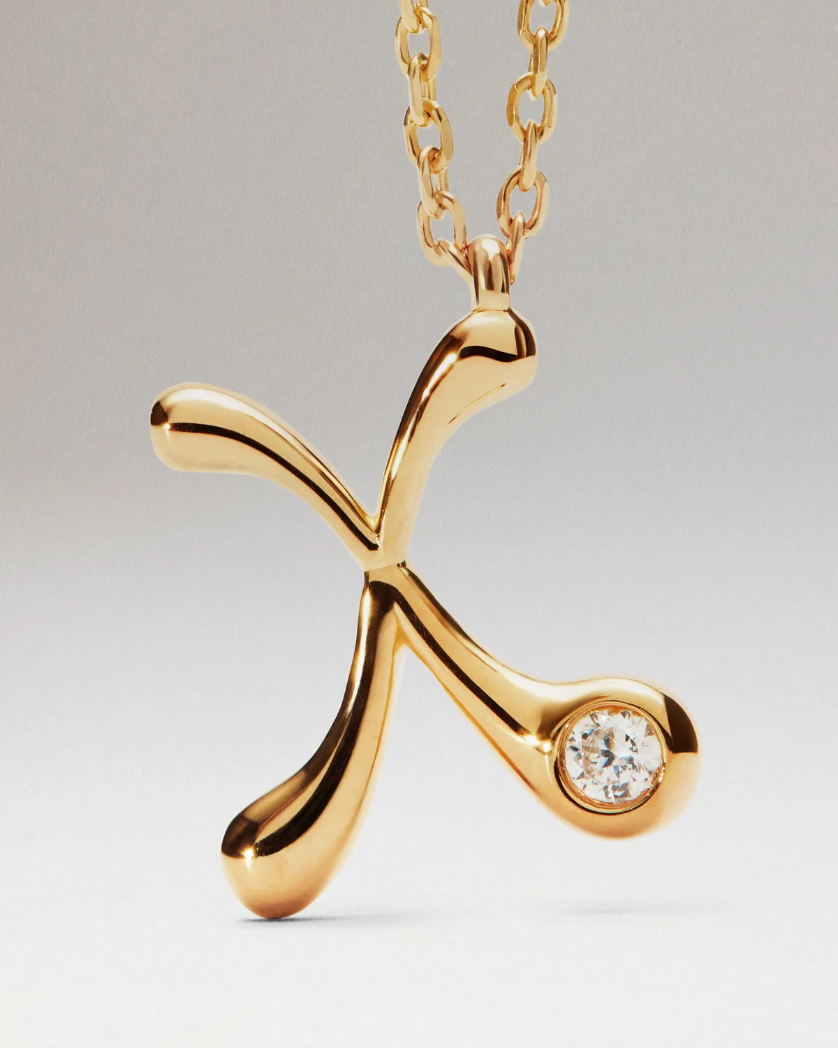 PDPAOLA Initiale X collier doré 40-50 cm