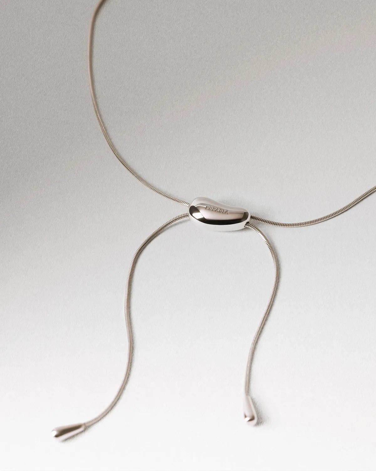 PDPAOLA Rodeo Slider collier argent 62 cm