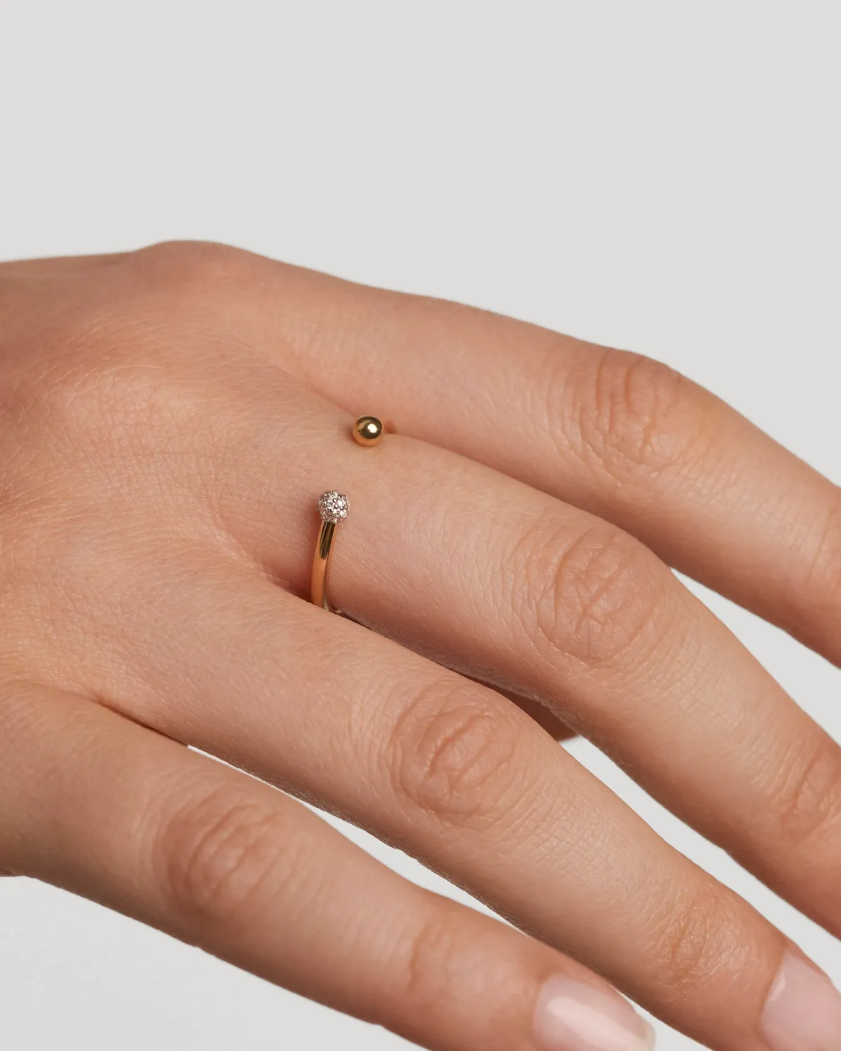 PDPAOLA Clara bague diamants or jaune 0,06 ct