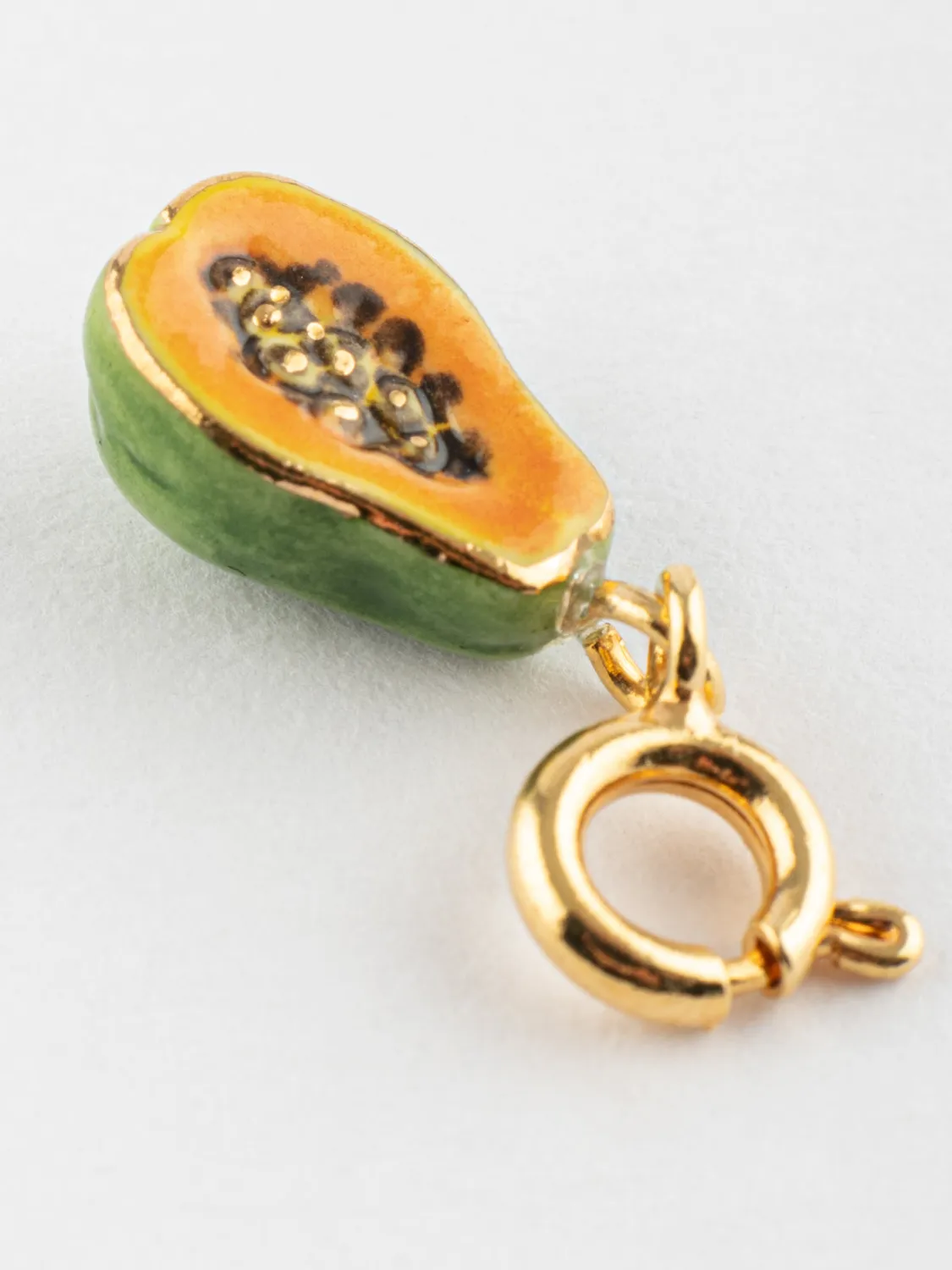 Nach Bijoux charm's papaye breloque fruit porcelaine
