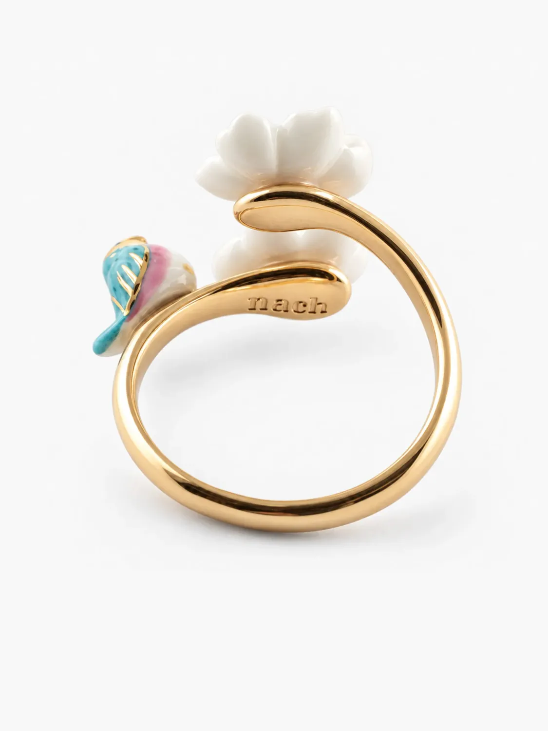 Nach Bijoux Le Temps des Récoltes bague ajustable fleur
