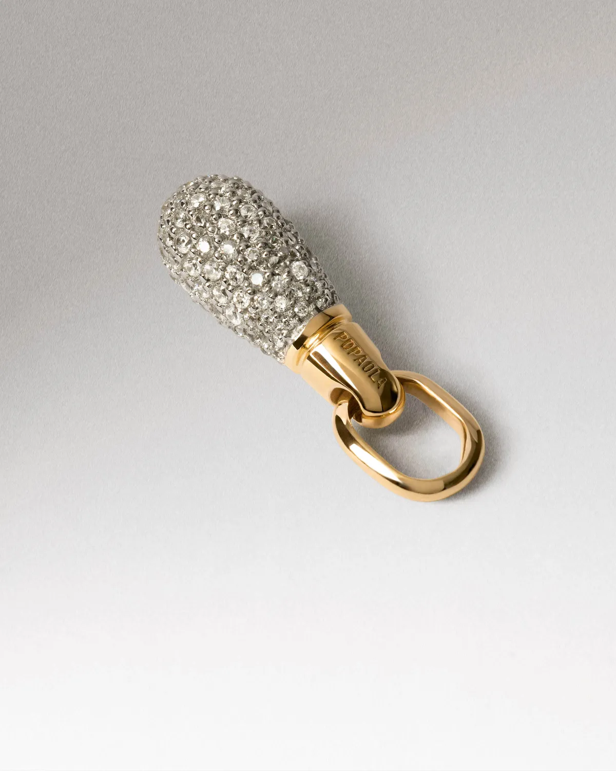 PDPAOLA Pavé Drop pendentif zirconia doré 22 mm