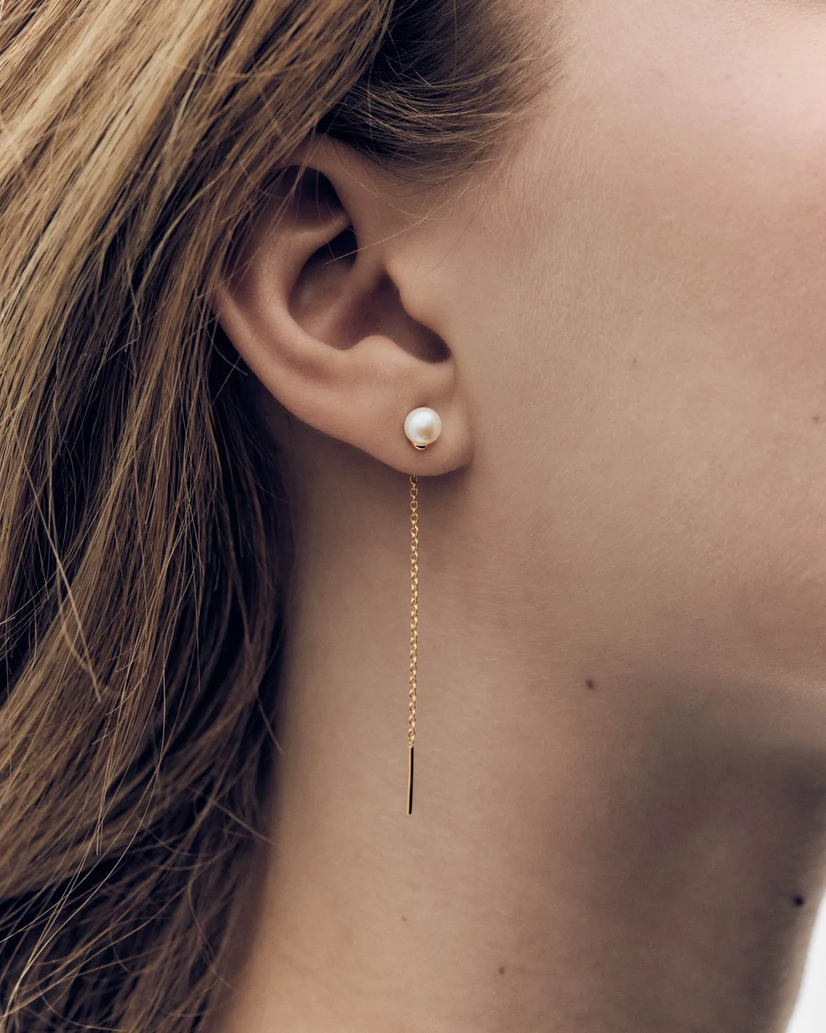 PDPAOLA La Perla Lyra boucles d'oreilles perle 55 mm