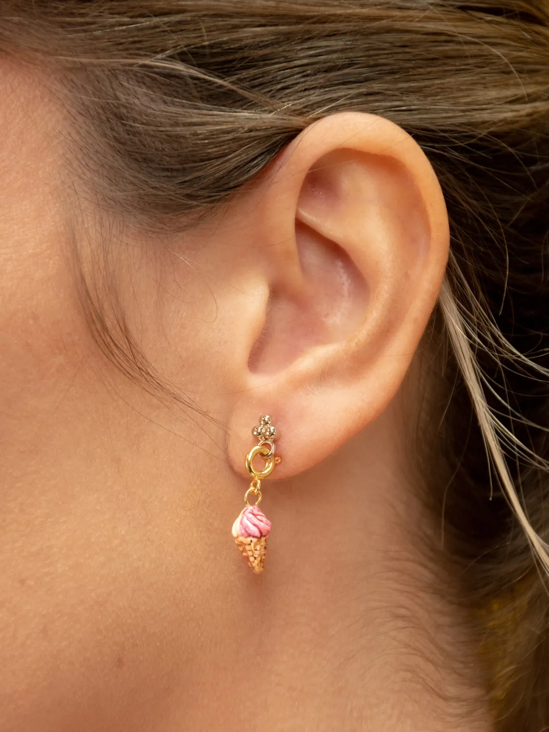 Nach Bijoux Candy Glace charm's porcelaine dorée