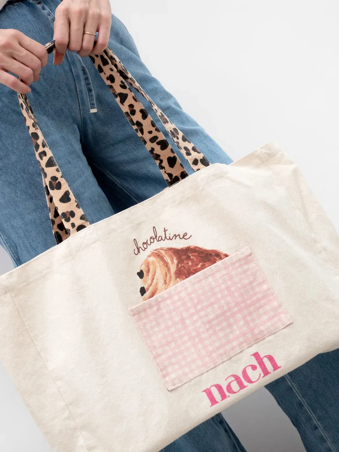Nach chocolatine tote bag sac 34x48 cm
