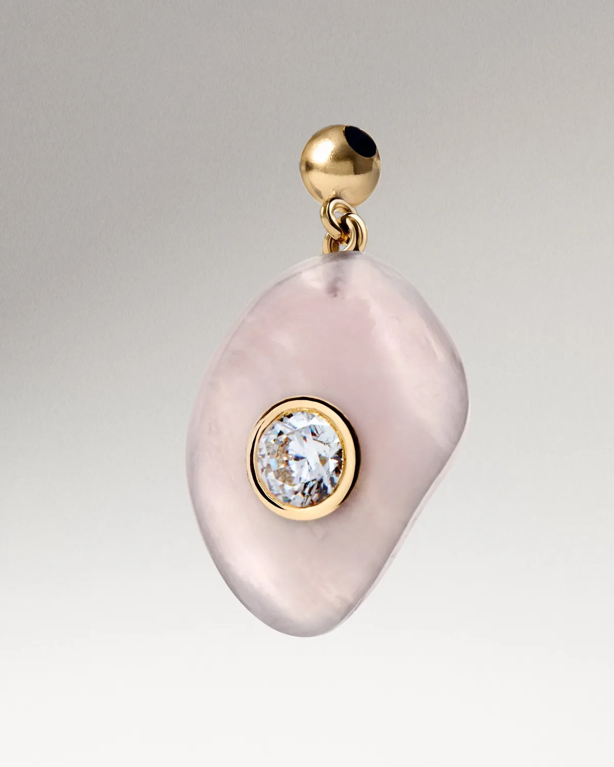 PDPAOLA Love Rose Quartz charm quartz rose 13,7 mm