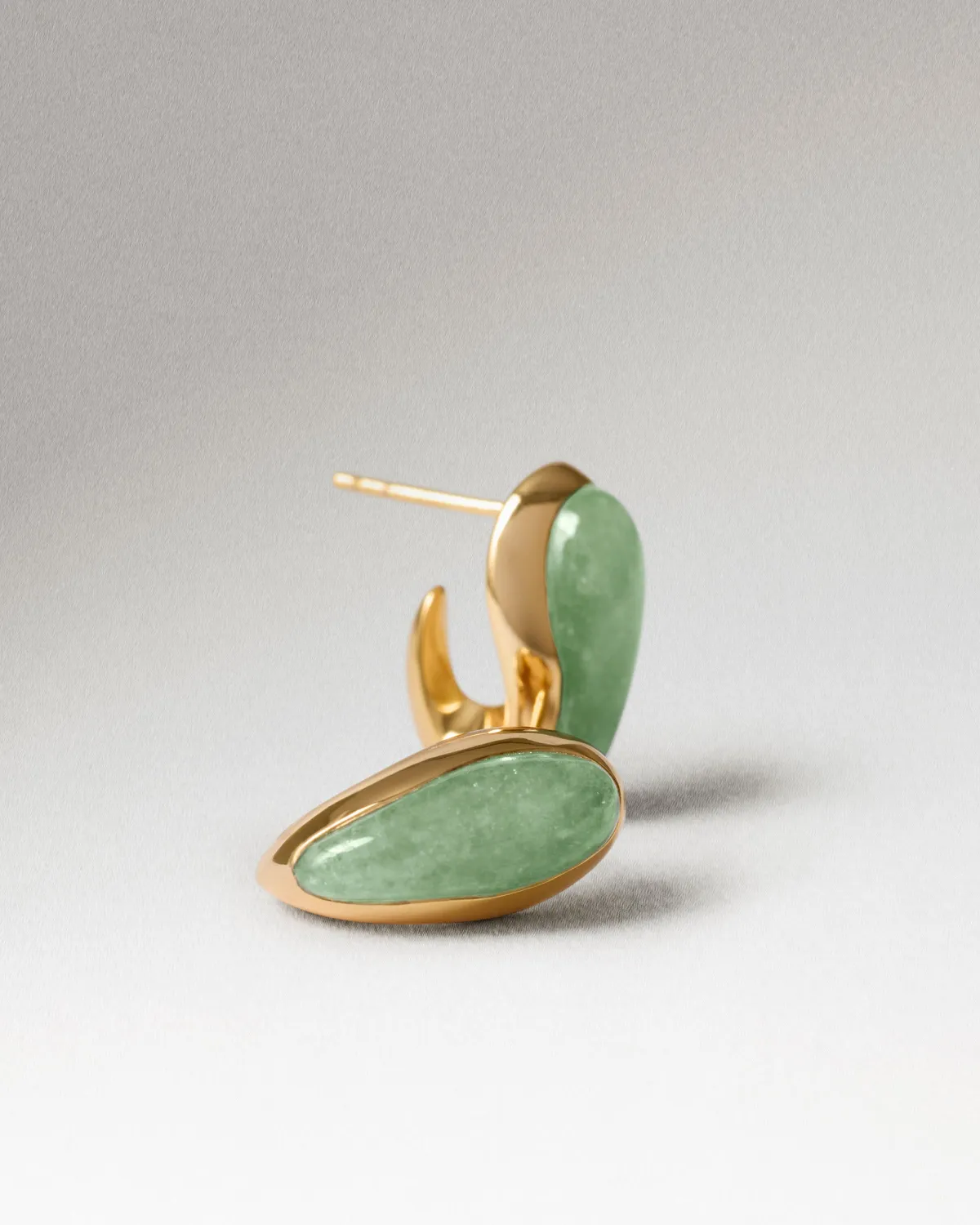 PDPAOLA Luna boucles aventurine verte doré