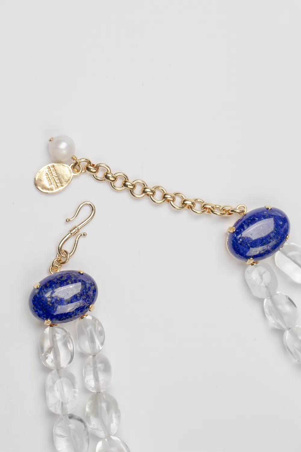 Philippe Ferrandis Pièces Uniques collier porcelaine lapis corail