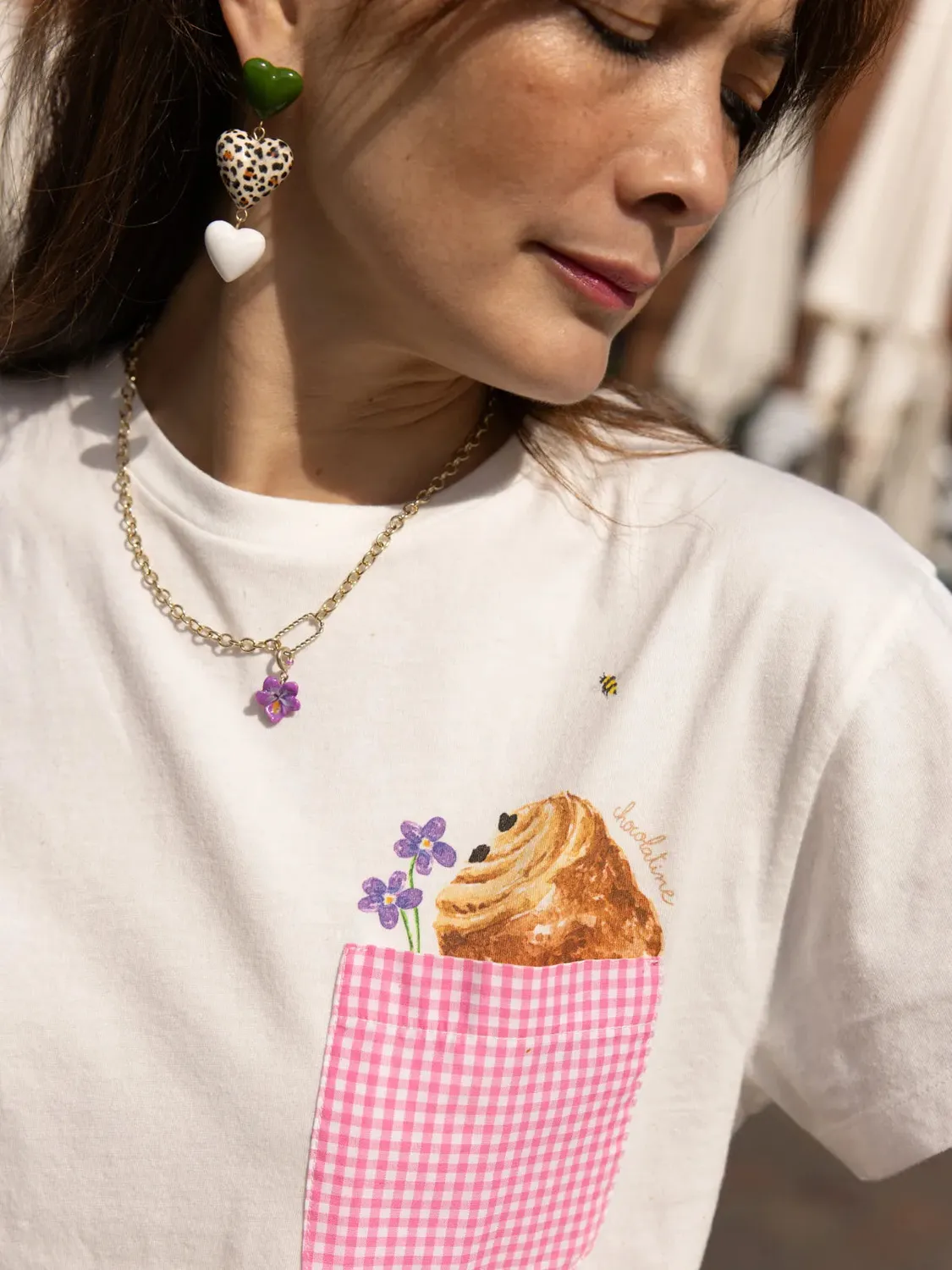 Nach Olga T-shirt chocolatine porcelaine S-XL