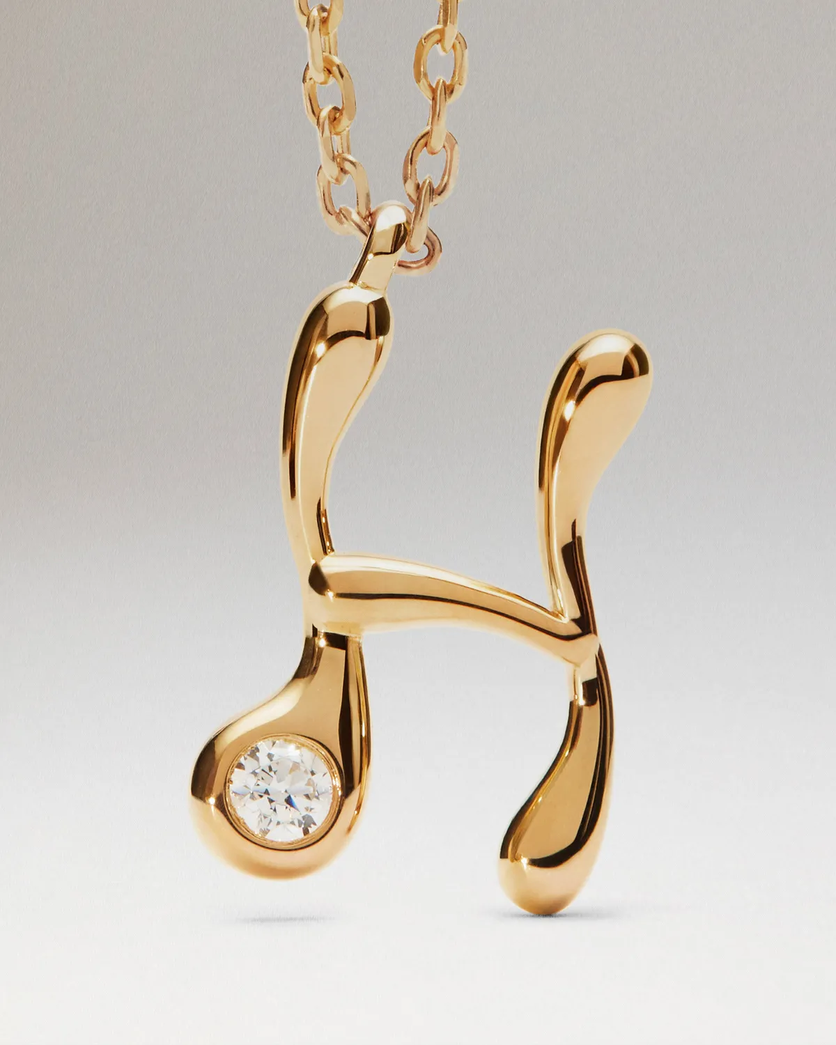 PDPAOLA Lettre H collier initiale doré