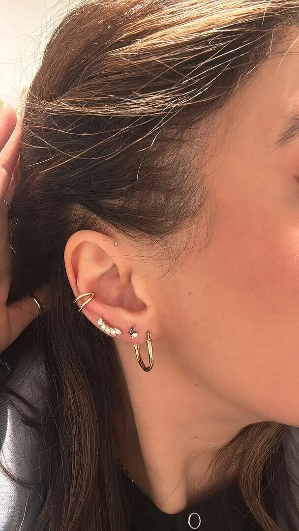 Astrid & Miyu Illusion Essential ear cuff doré sans perçage
