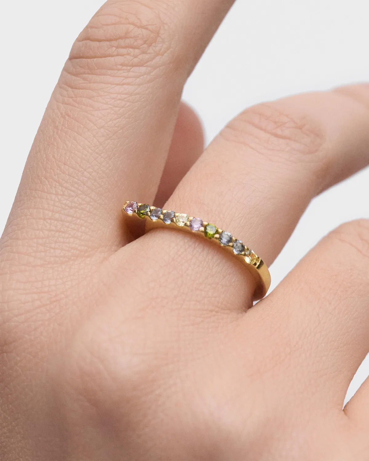 PDPAOLA Oda bague multicolore zirconia