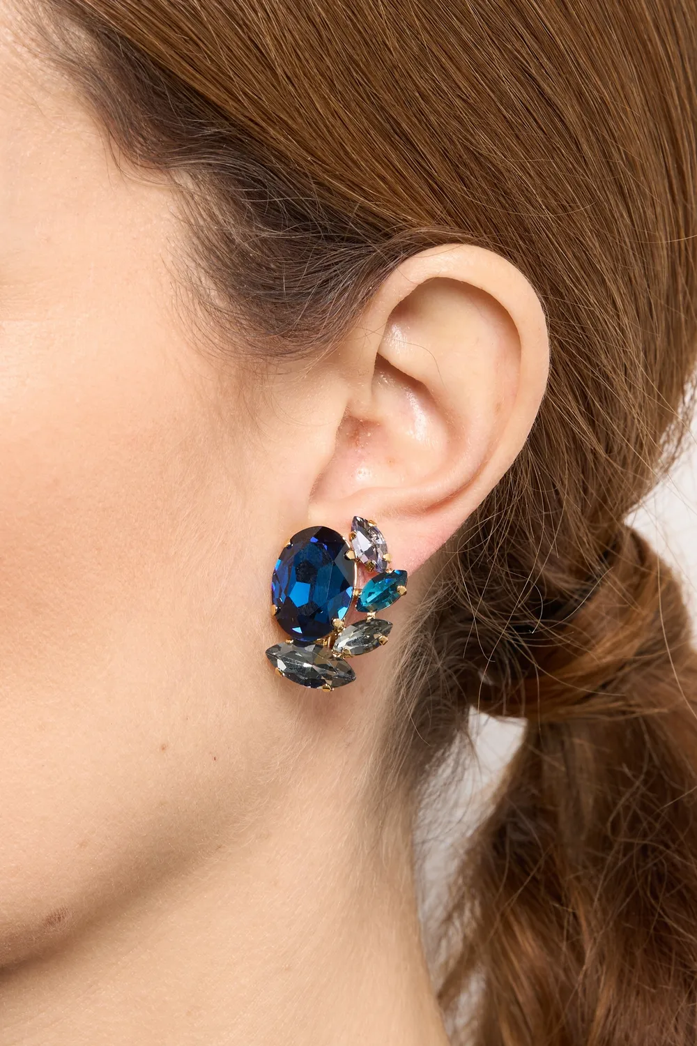 Philippe Ferrandis Paris by Night boucles clips bleues 2,8 cm