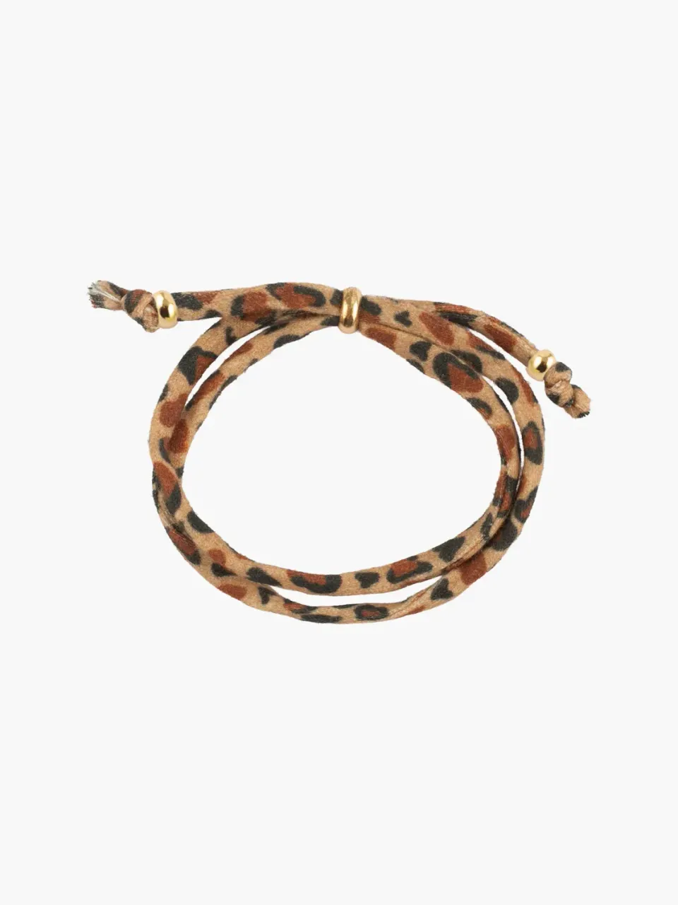 Nach Bijoux léopard bracelet tissu ajustable à charms