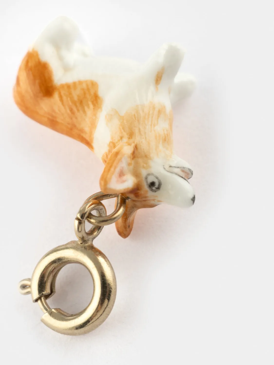 Nach Bijoux chien corgi charm's porcelaine 2,7 cm
