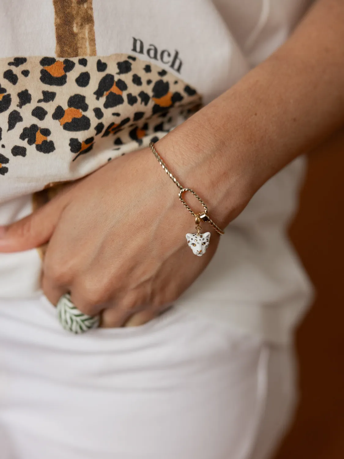 Nach Bijoux Jonc torsadé Mix and Match laiton doré