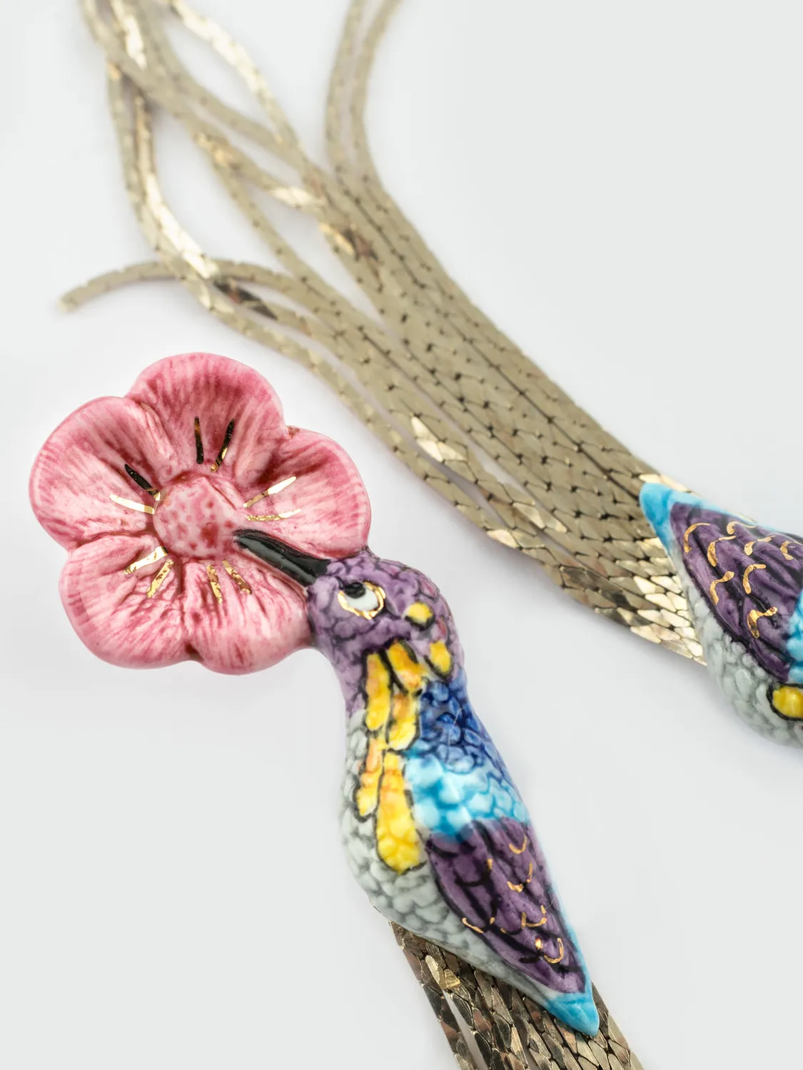 Nach Bijoux Colibri d'Anna à franges boucles d'oreilles pendantes