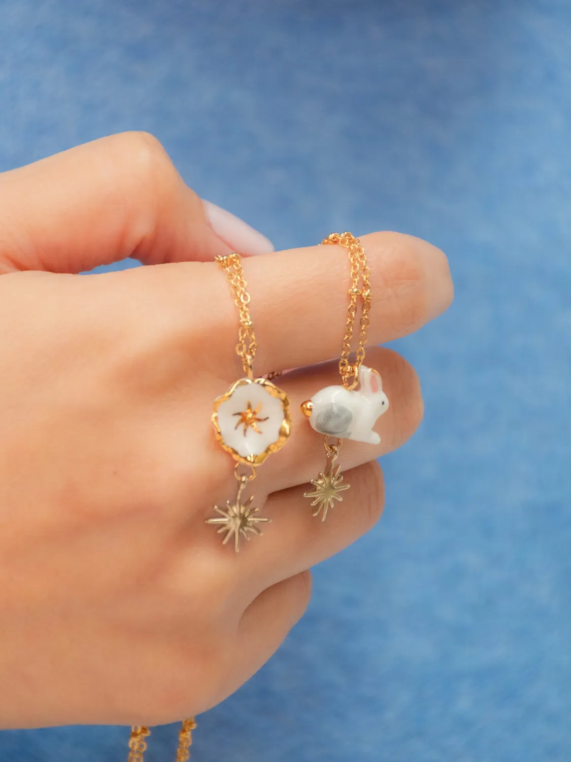 Nach Arctique lièvre polaire collier porcelaine 48 cm