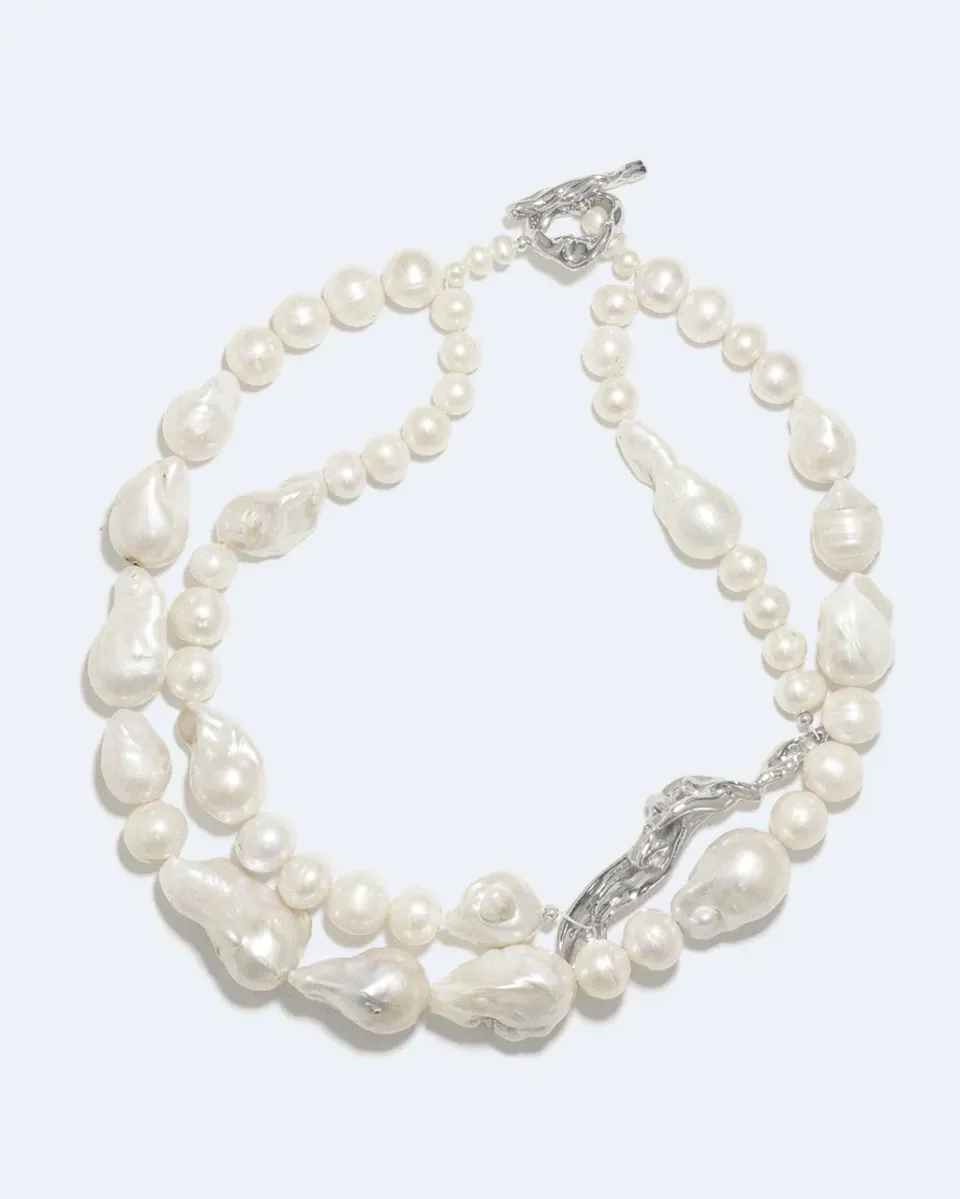 Completedworks Foraging collier perles argent recyclé